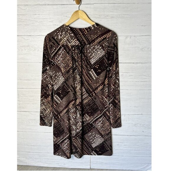 Trina Turk Dress Womens Size Small/Medium Geometric True Wrap Contemporary - Picture 10 of 16